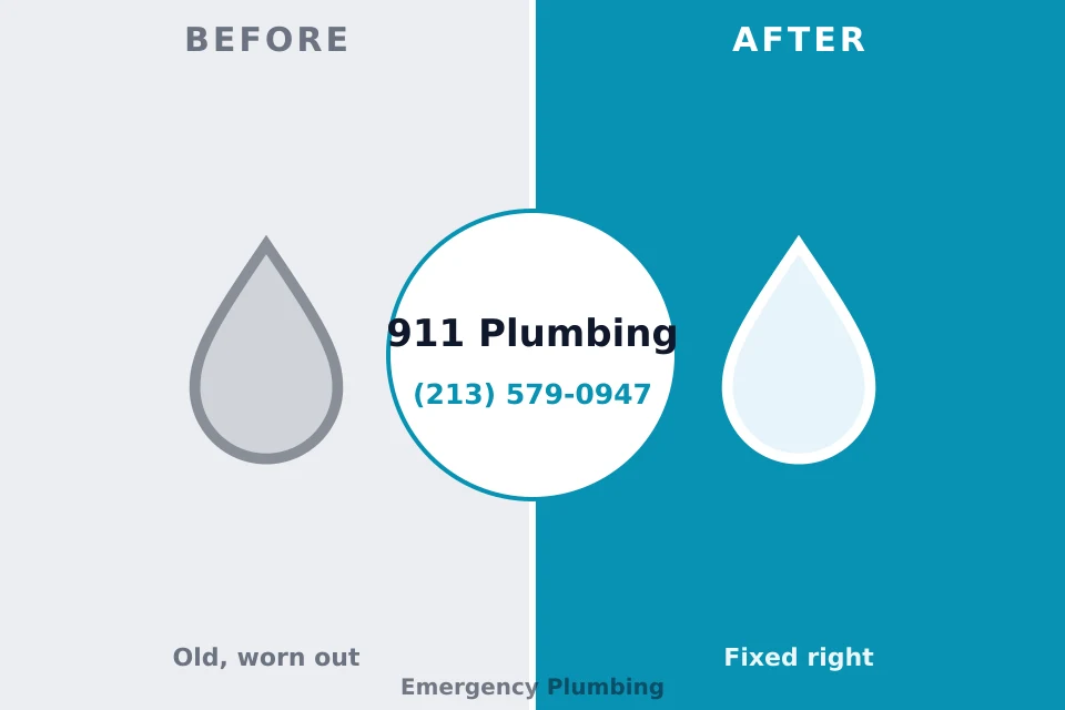 Before and after: plumbing repair Momence, IL